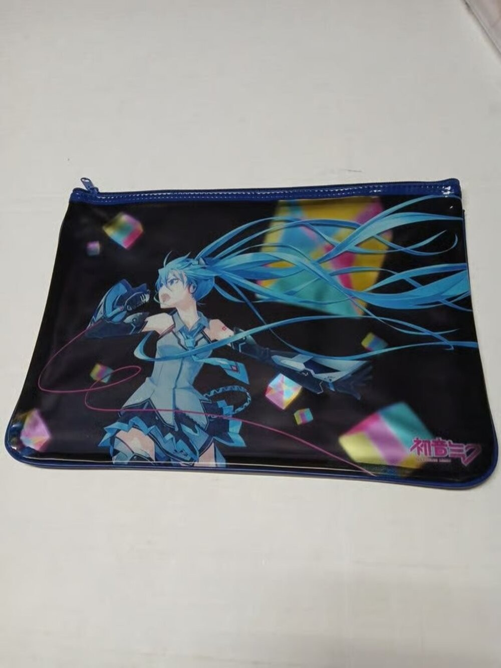 Hatsune Miku Magical Mirai Japan Large Vinyl Zippered Pouch Case Bag Vocaloid